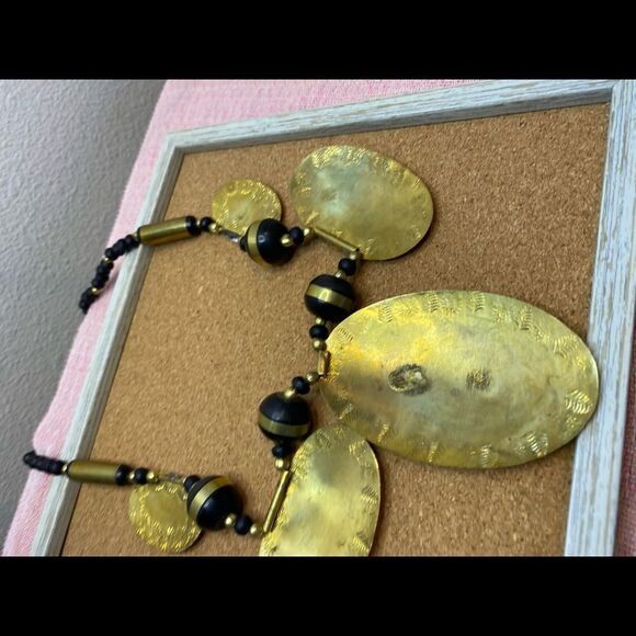 New Tribal brass copper beaded necklace - Picture 11 of 12